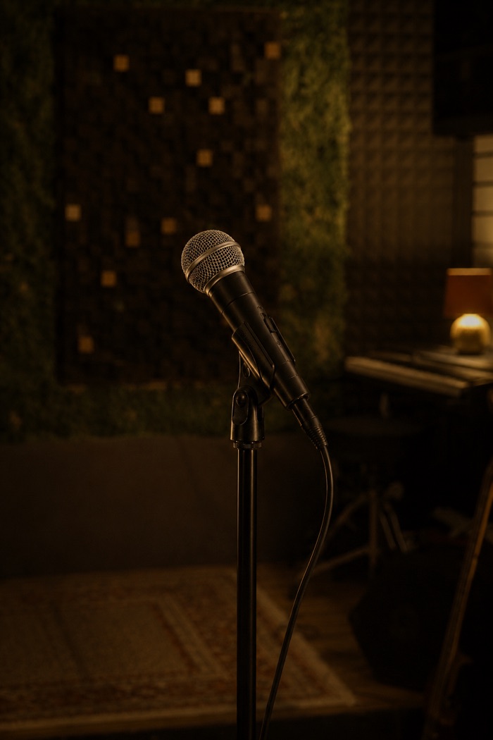 Gesang — Mikrofon im Studio