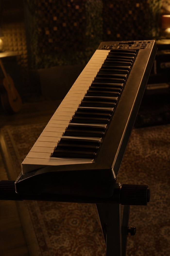 Klavier im Studio